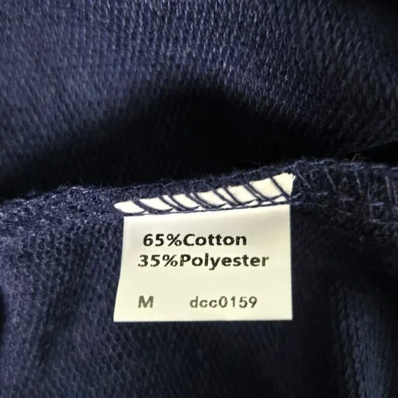 NWT Women’s Blue & Green Crewneck Loose Fit Sweater – Size Medium - Picture 4 of 5